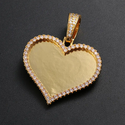 Custom Heart Pendant With Picture
