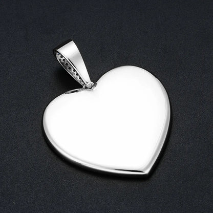 18K Gold Plated Custom Heart Pendant With Picture