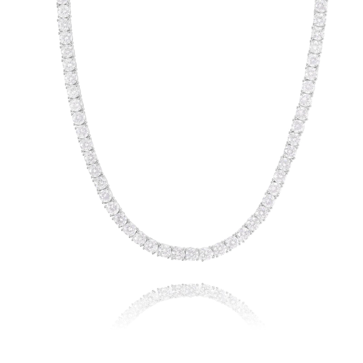 3mm iced out CZ tennis chain necklace for men hip hop jewelry