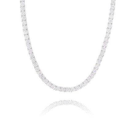 3mm iced out CZ tennis chain necklace for men hip hop jewelry