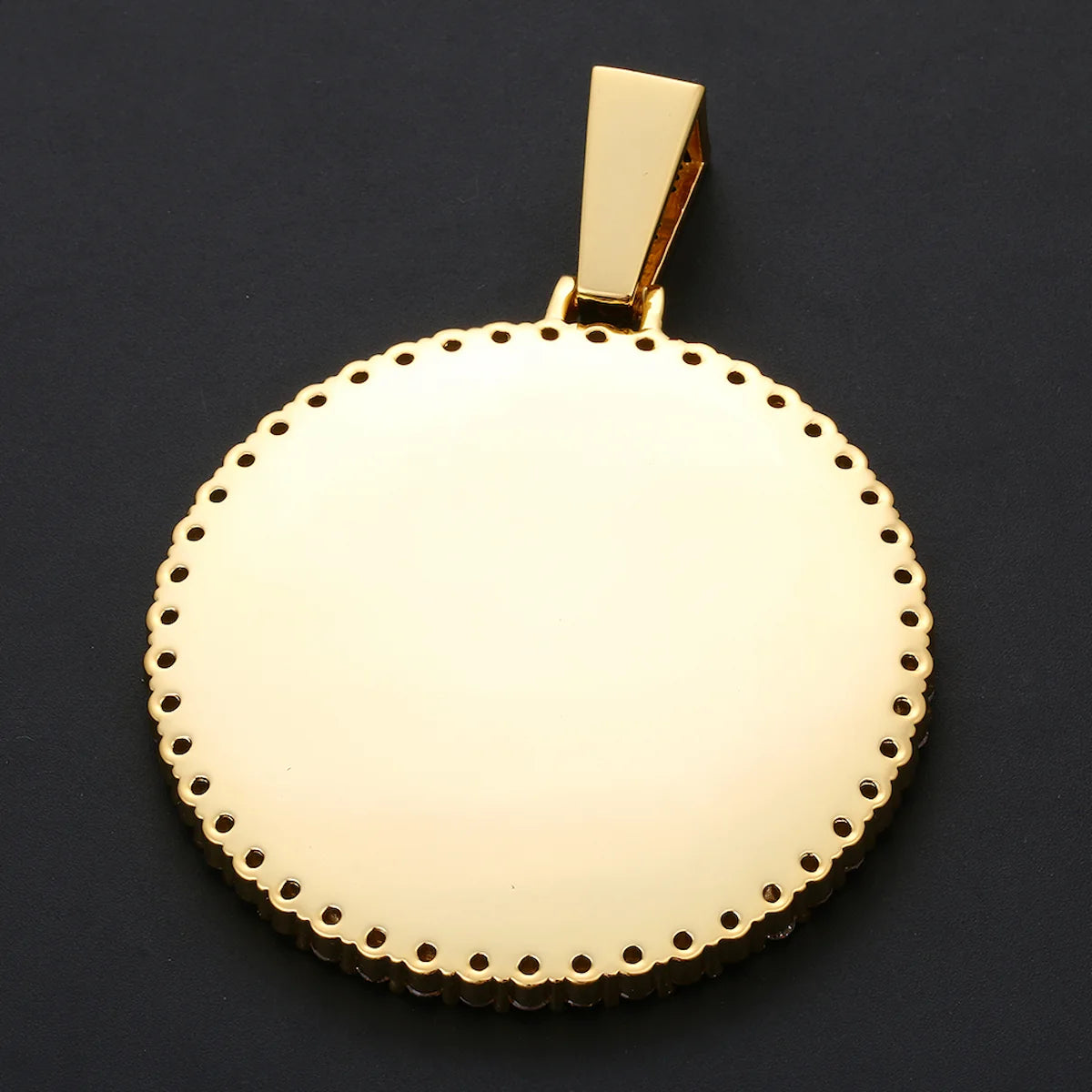 18K Gold Plated Custom Circle Chain with picture