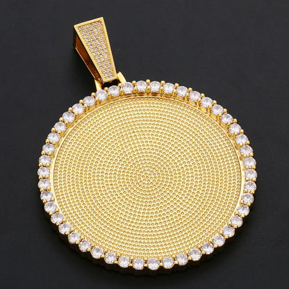 18K Gold Plated Custom Circle Chain with picture