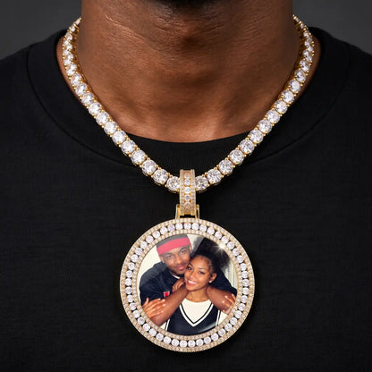 Custom Iced Out 3D Picture Pendant For Men