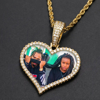 Custom Heart Pendant With Picture
