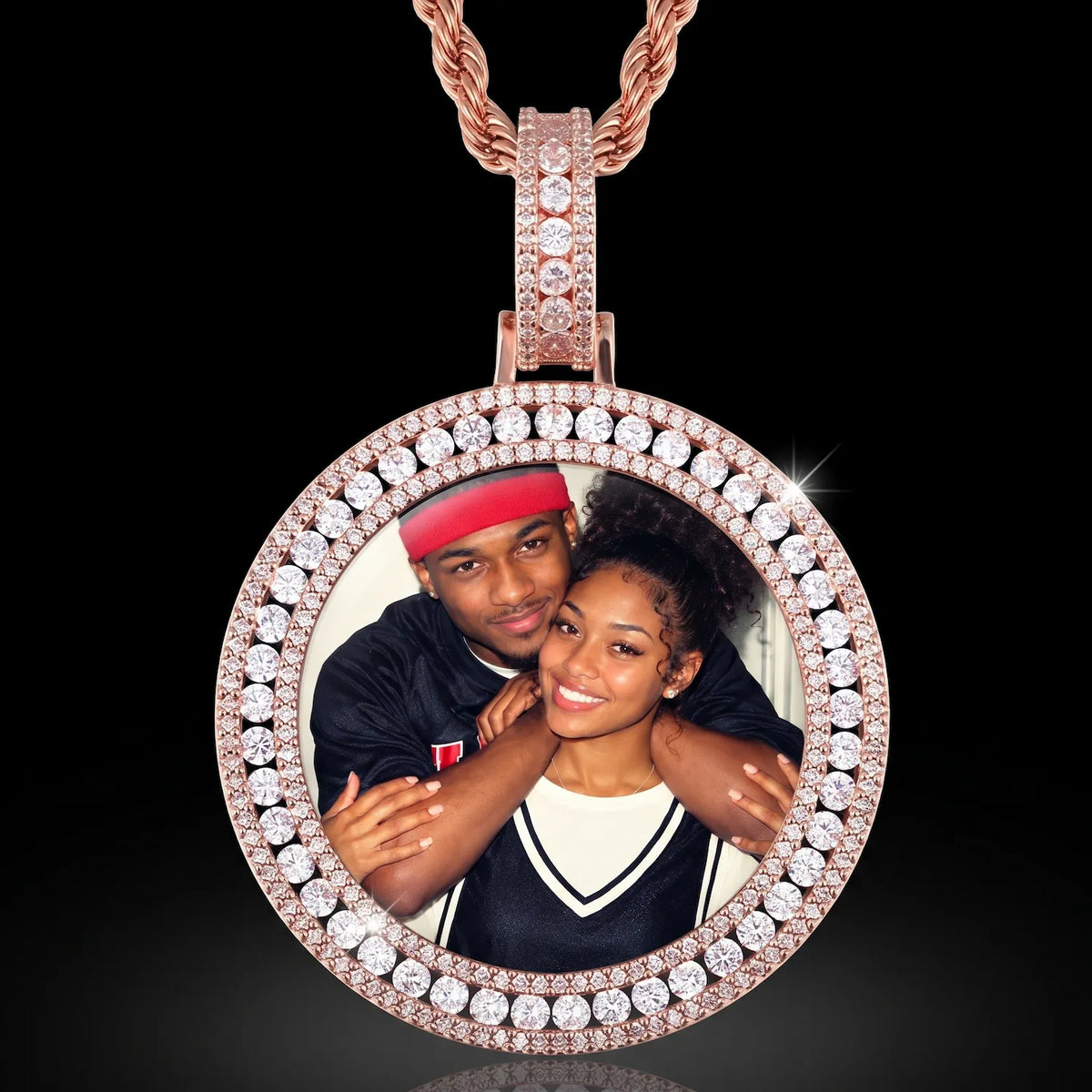 Custom Iced Out 3D Picture Pendant For Men