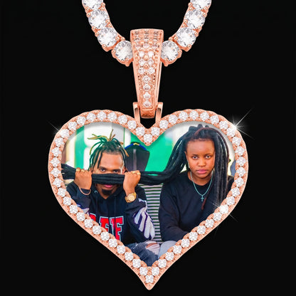 Custom Heart Pendant With Picture