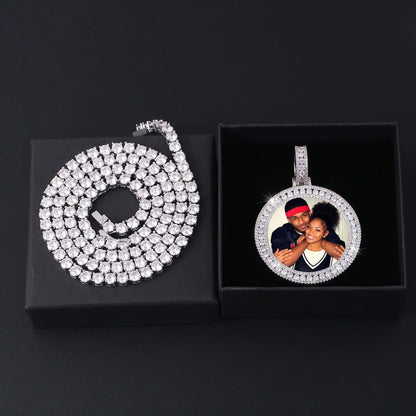 Custom Iced Out 3D Picture Pendant For Men