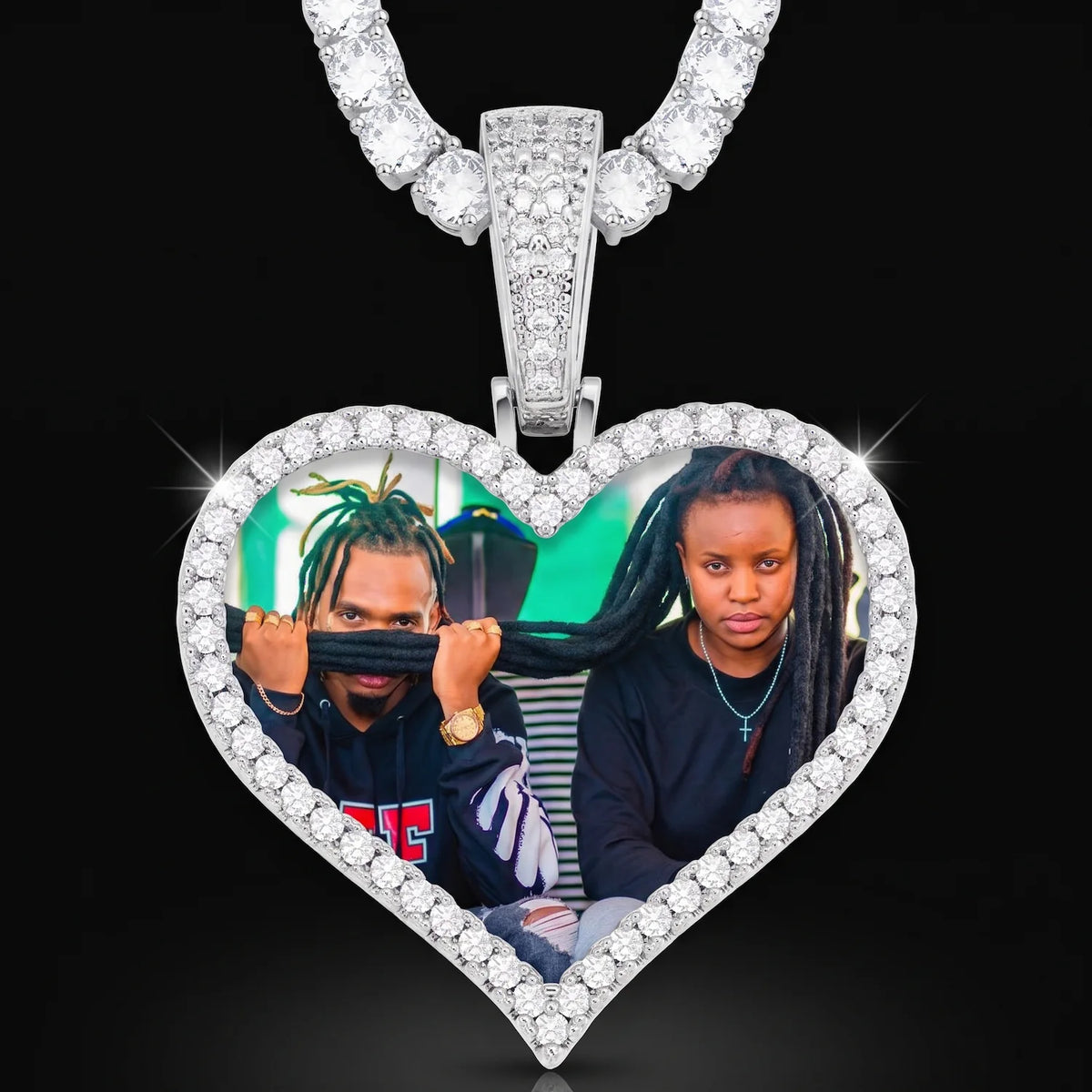 Custom Heart Pendant With Picture