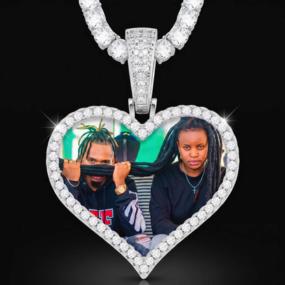 Custom Heart Pendant With Picture