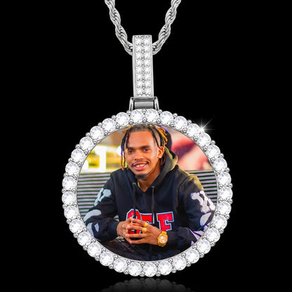 18K Gold Plated Custom Memorial Chain With Picture