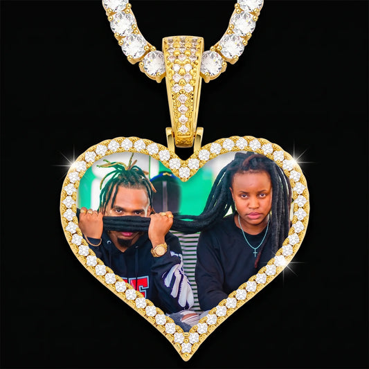 Custom Heart Pendant With Picture