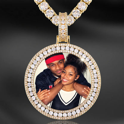 Custom Iced Out 3D Picture Pendant For Men