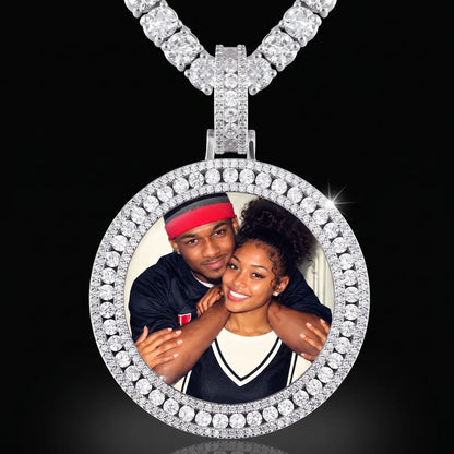 Custom Iced Out 3D Picture Pendant For Men