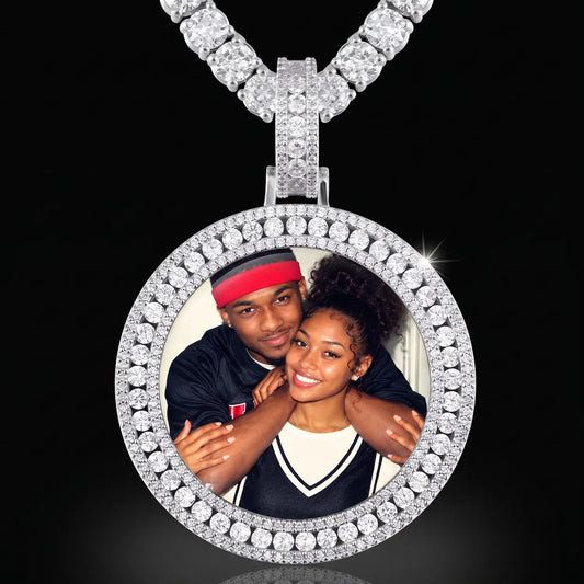 Custom Iced Out 3D Picture Pendant For Men
