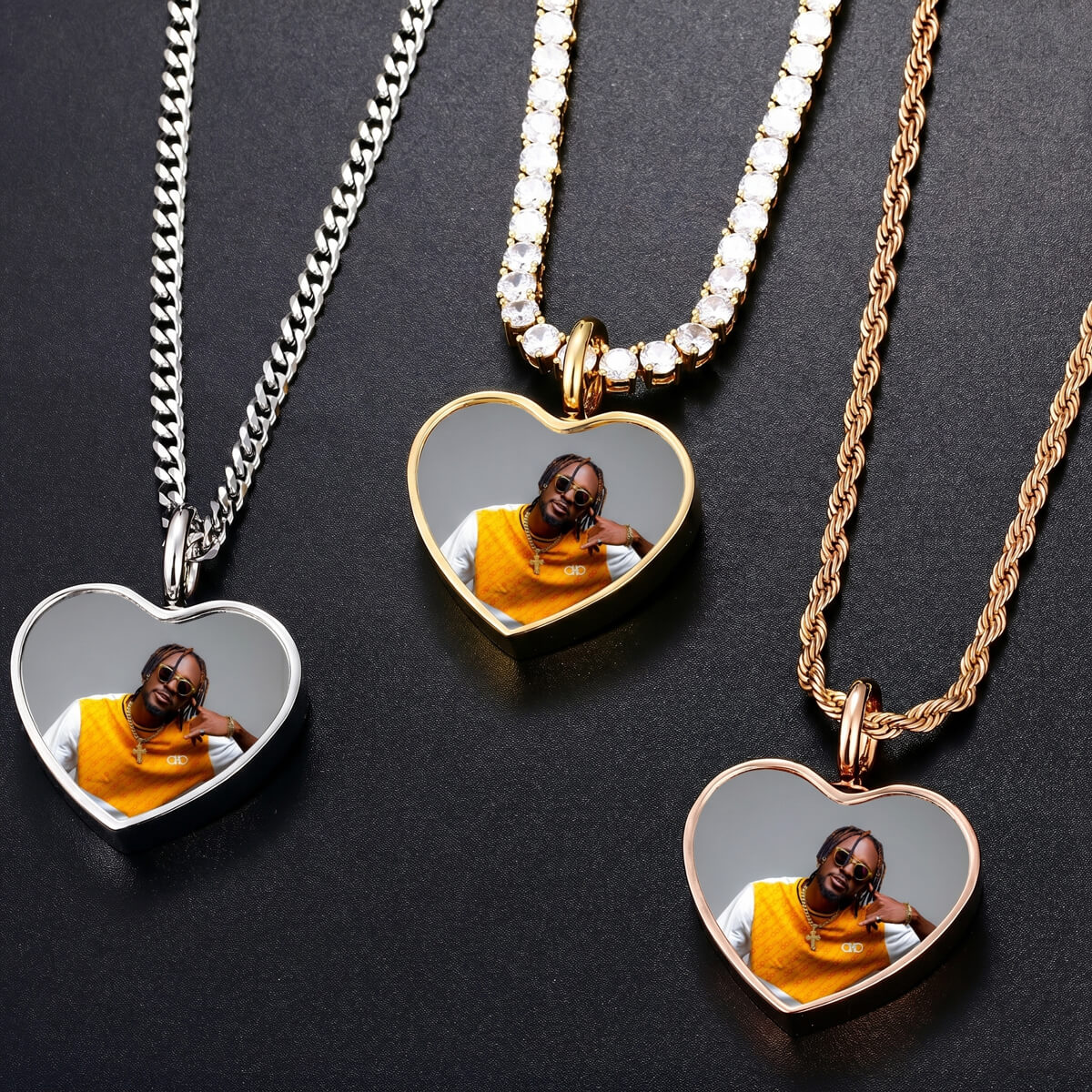 heart memory necklace all colour,
Custom Heart Necklaces